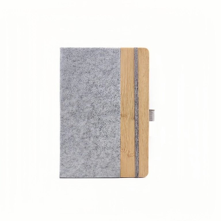 Bamboo with Felt Notebook