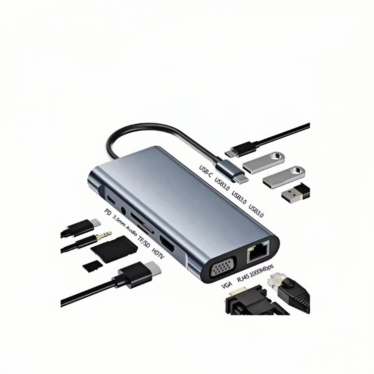 11 In 1 Multifuction USB Hub - 3.0 