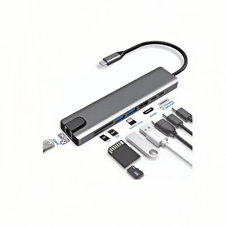 8 In 1 Multifuction USB Hub 