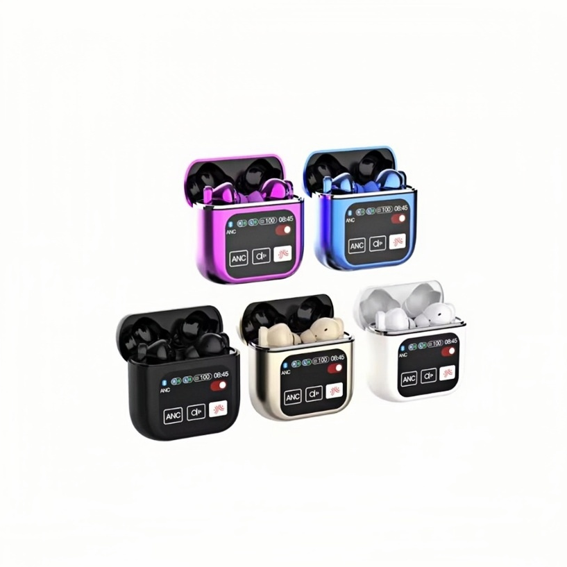Smart Touch Screen HiFi Stereo TWS Wireless Bluetooth Earbuds