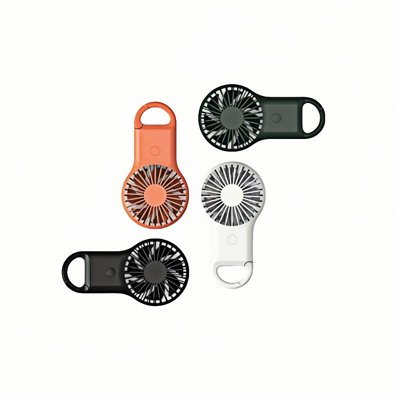 Portable Rechargeable Pocket Mini Fan with Colour Light 