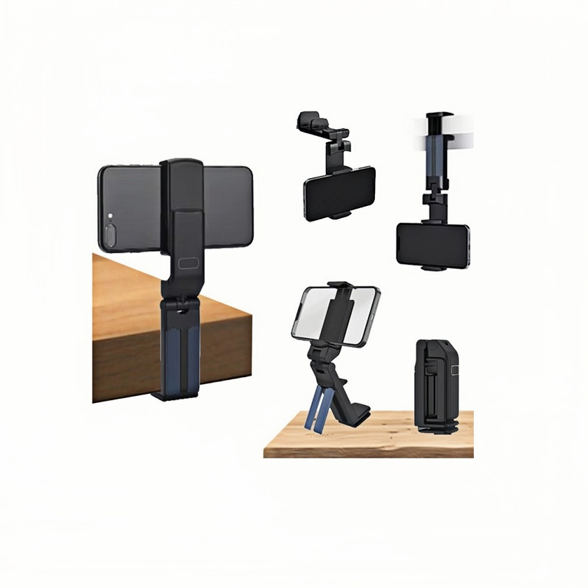 Foldable Multi Angle Phone Holder Clip with Stand