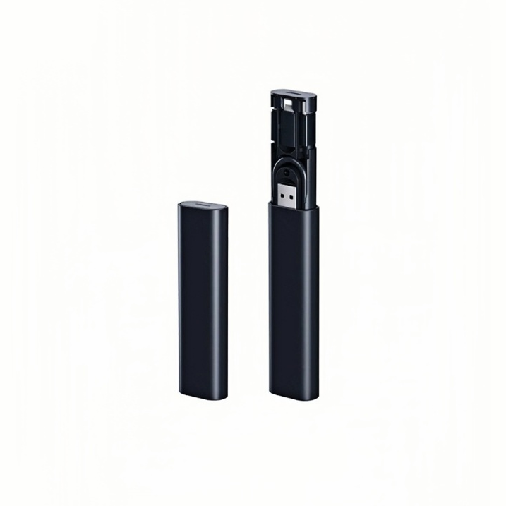 5 IN 1 Multicable 3.0A Fast Charge with Pop Up Sim Card Storage Stick 