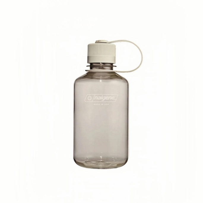 Nalgene 16oz Narrow Mouth Sustain Water Bottle – Cotton (Monochrome)
