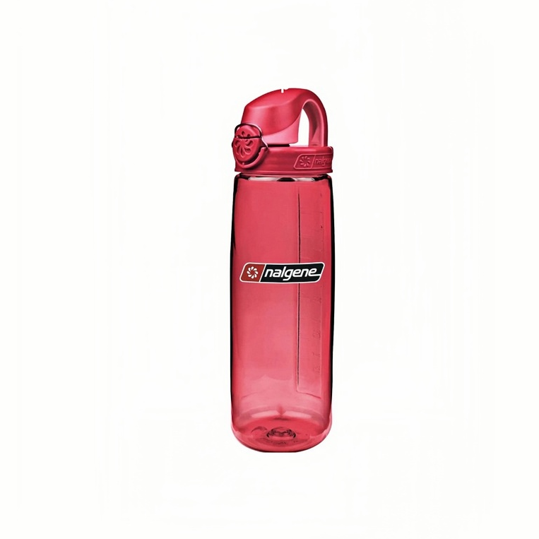 Nalgene 24oz On-The-Fly (OTF) Sustain Water Bottle – Petal with Beet Red Tonal Cap