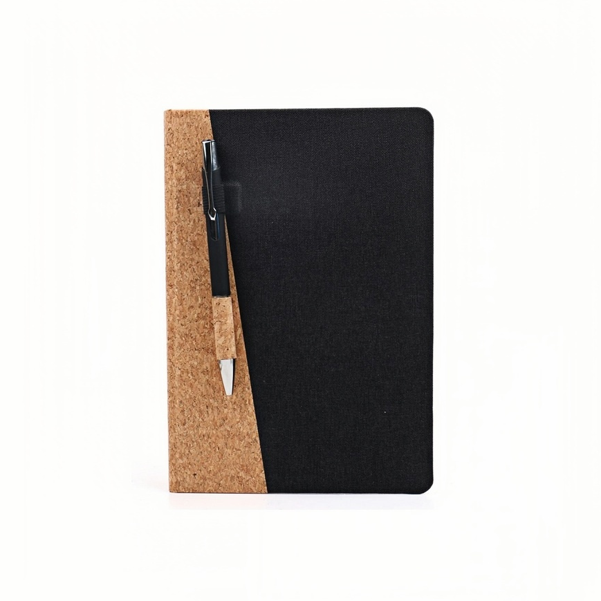 A5 Natural Cork Wood and RPET Notebook