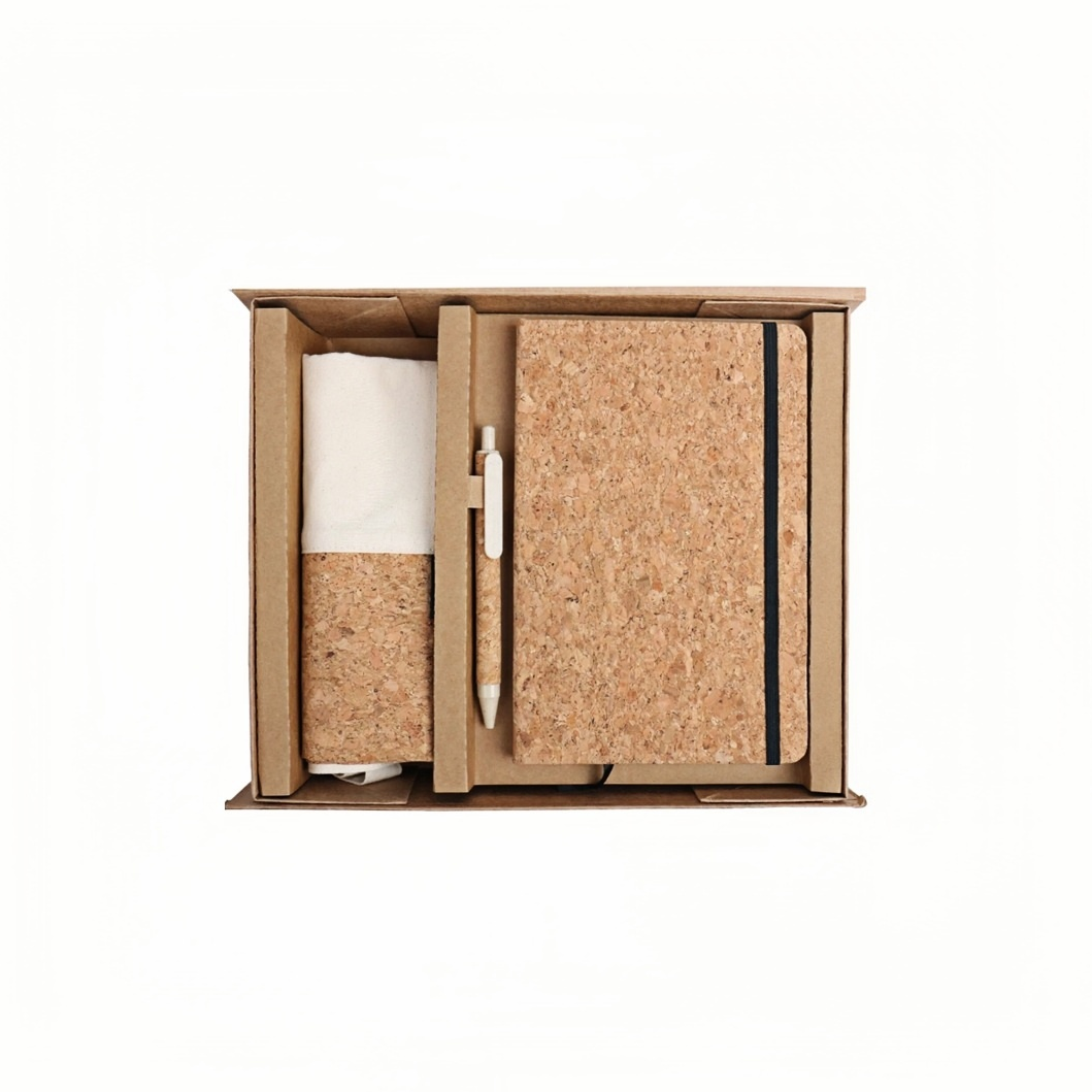 Eco Friendly Cork Notebook Gift Set