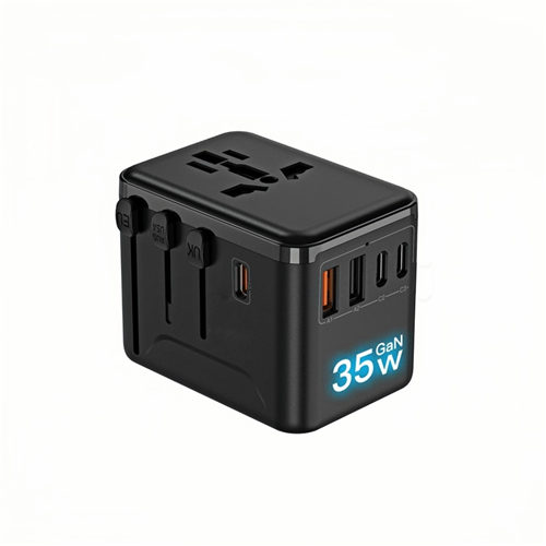 PD35W 3 Type C Port and 2 USB PQ Power Universal Travel Adaptor 